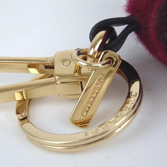 Authentic BURBERRY Teddy bear key ring cotton [Used] - Picture 7 of 8